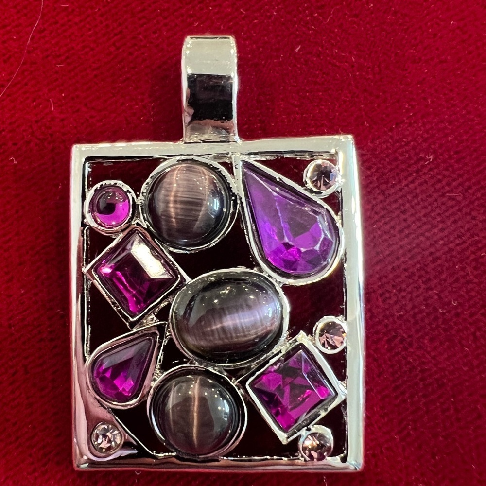 Purple gemstone pendant